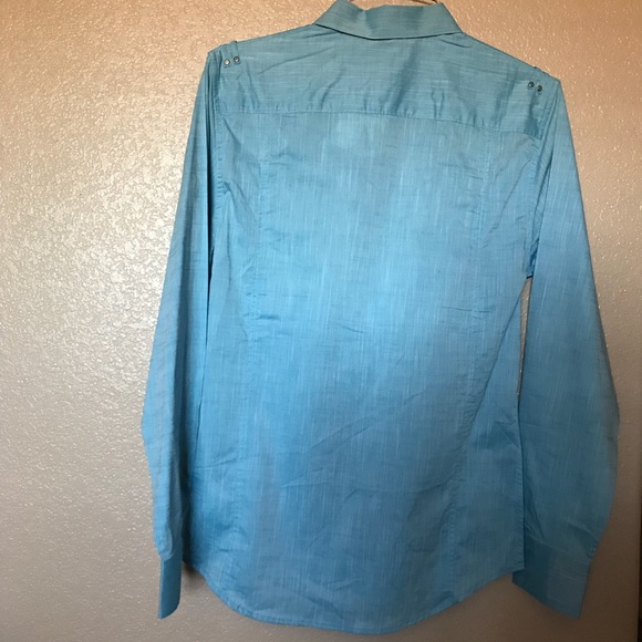 👕 G by guess Blue long sleeve shirt - Picture 2 of 5